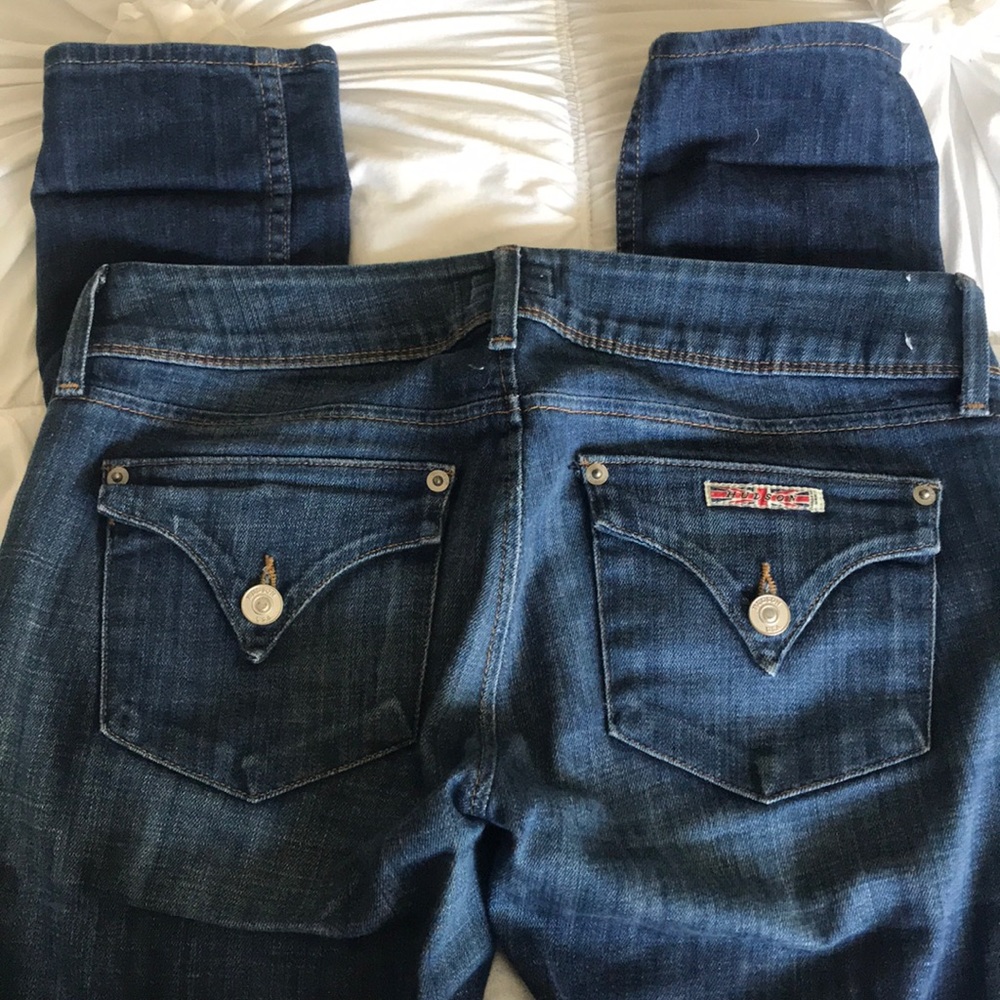 Hudson straight leg skinny jeans 27